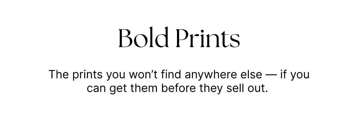 Bold Prints