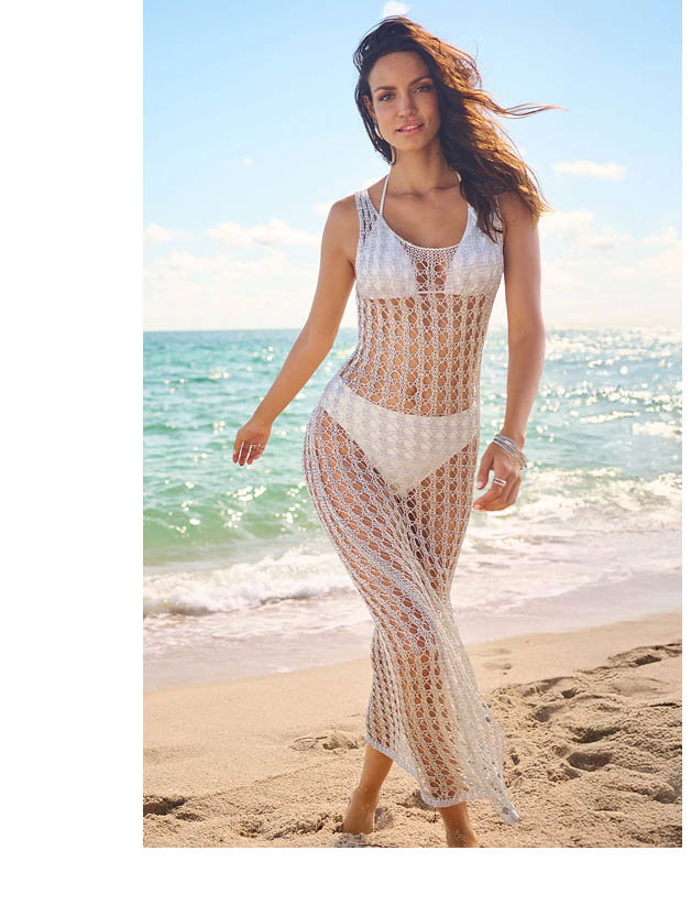 Metallic Crochet Coverup
