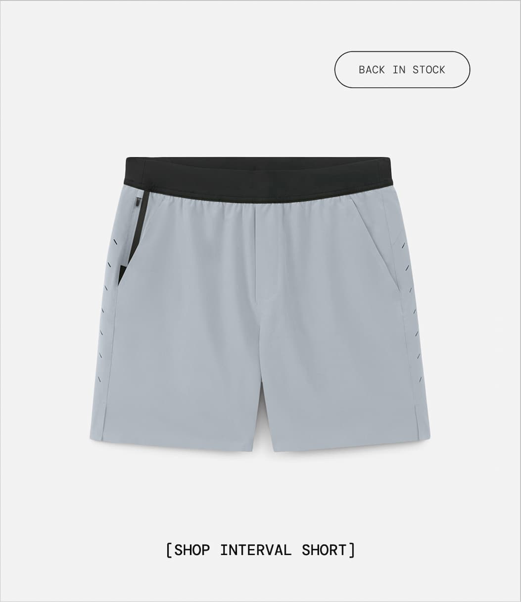 Shop Mineral Grey Interval Gym Short