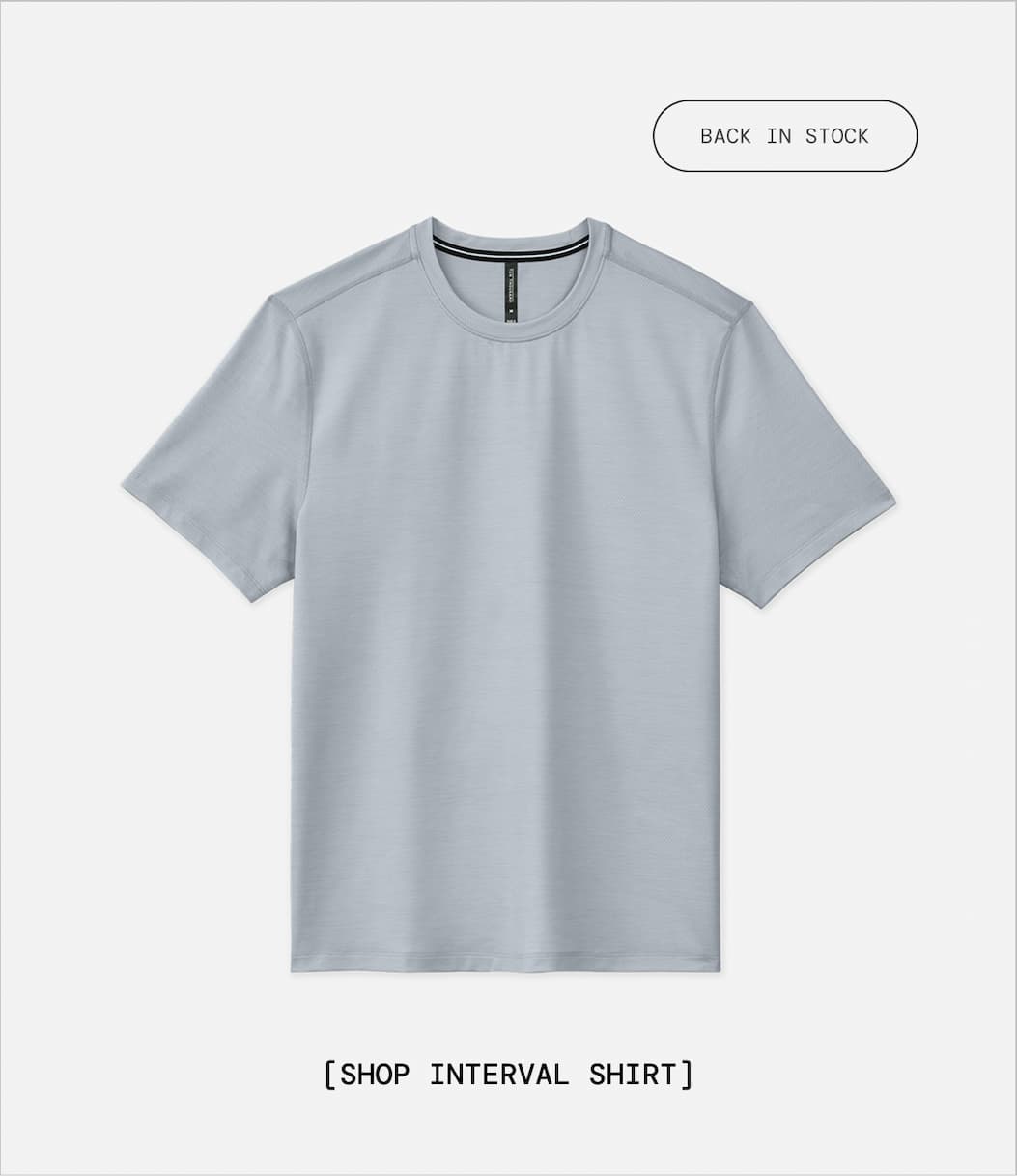 Shop Mineral Grey Interval Training Shirt