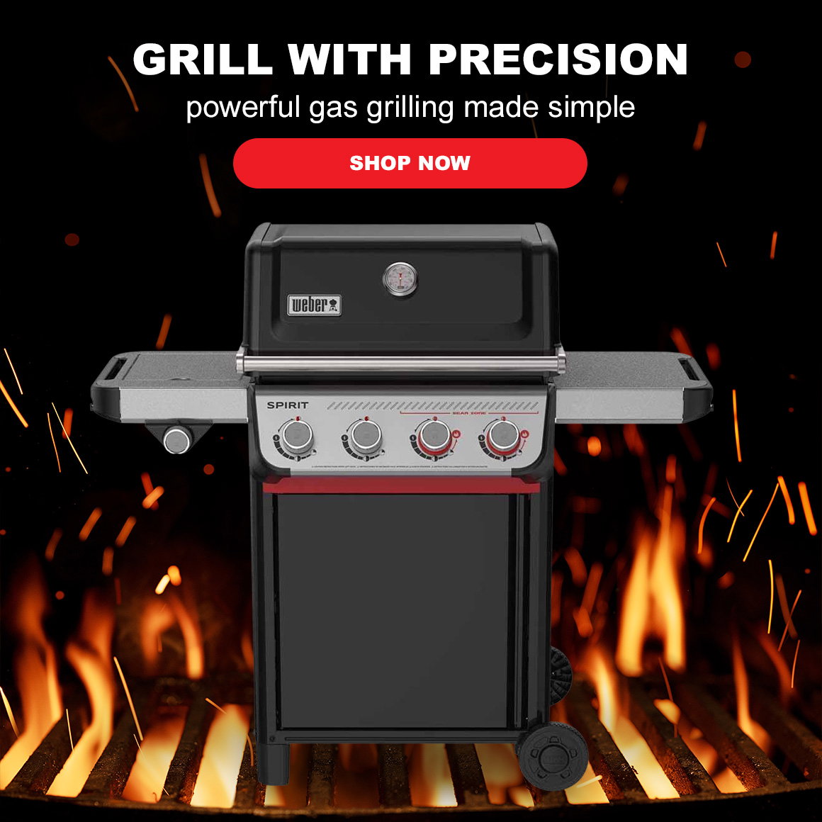 GRILL WITH PRECISION | powerful gas grilling made simple | Shop Now