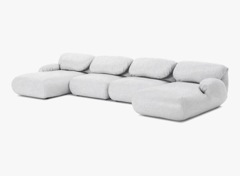 View Luva Modular Double Chaise Sectional