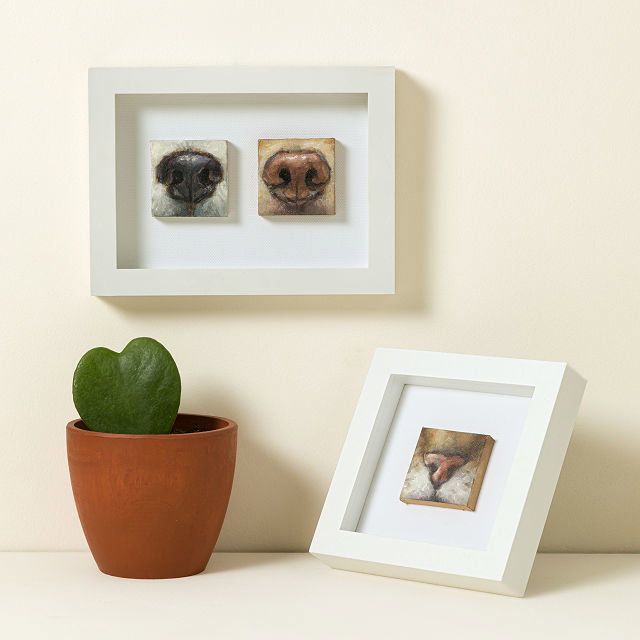 Custom Pet Snoot Miniature Oil Painting