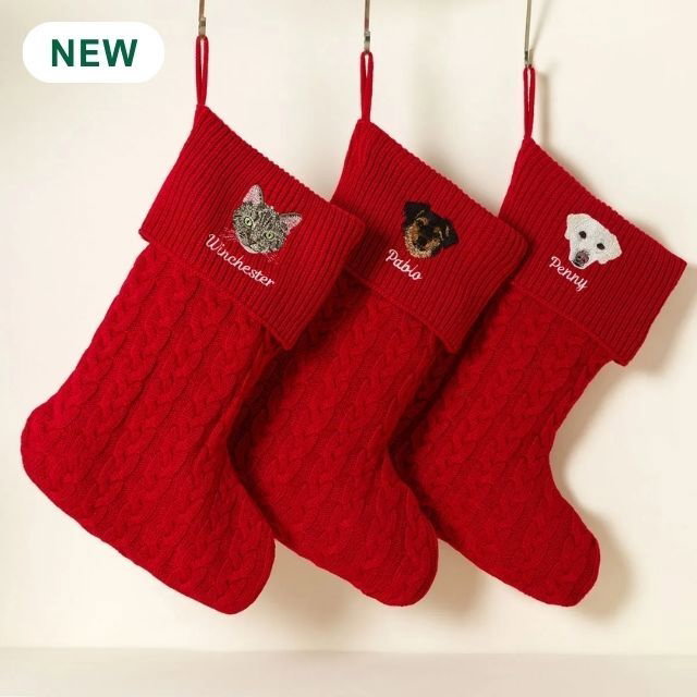Custom Pet Embroidered Stocking