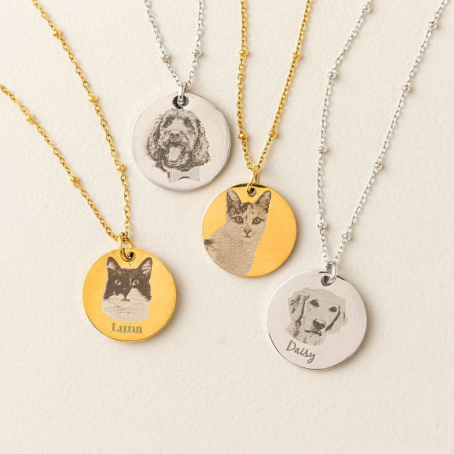 Custom Pet Portrait Necklace