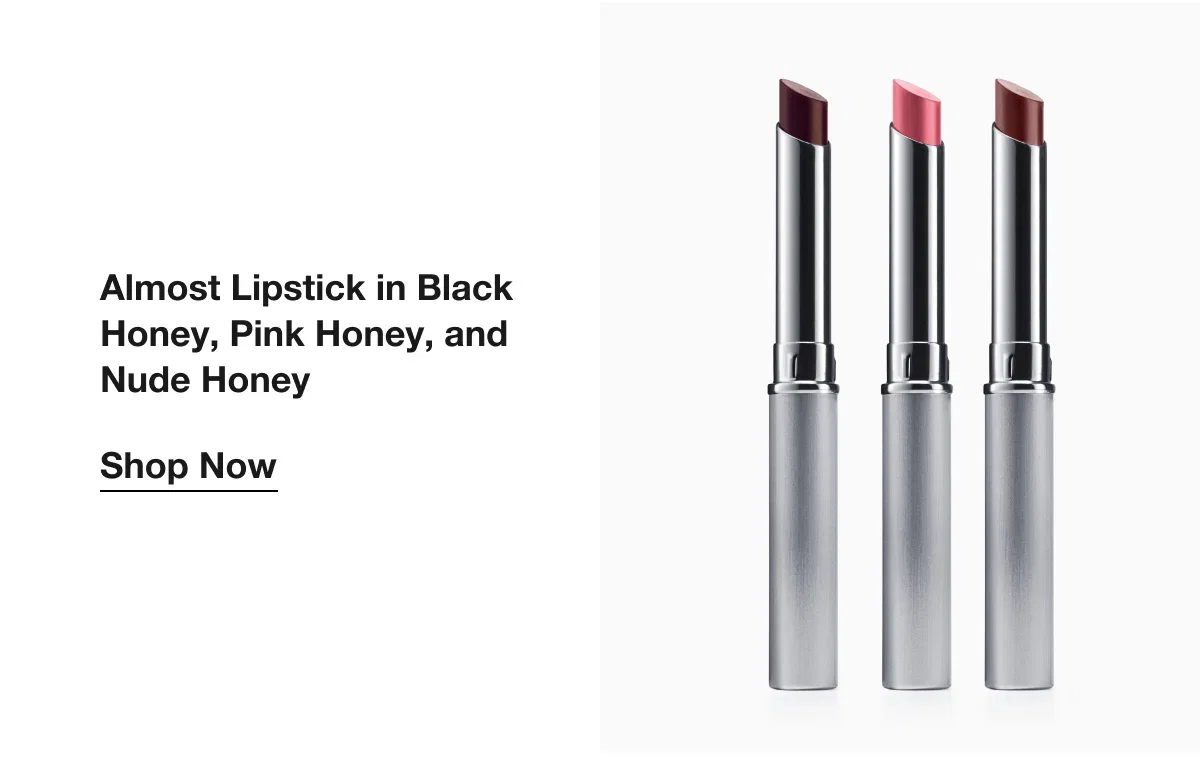 Almost Lipstick in Black Honey, Pink Honey, and Nude Honey | Shop Now