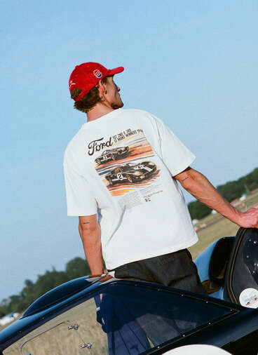 Le Mans Oversized T Shirt | Ford x Percival | White
