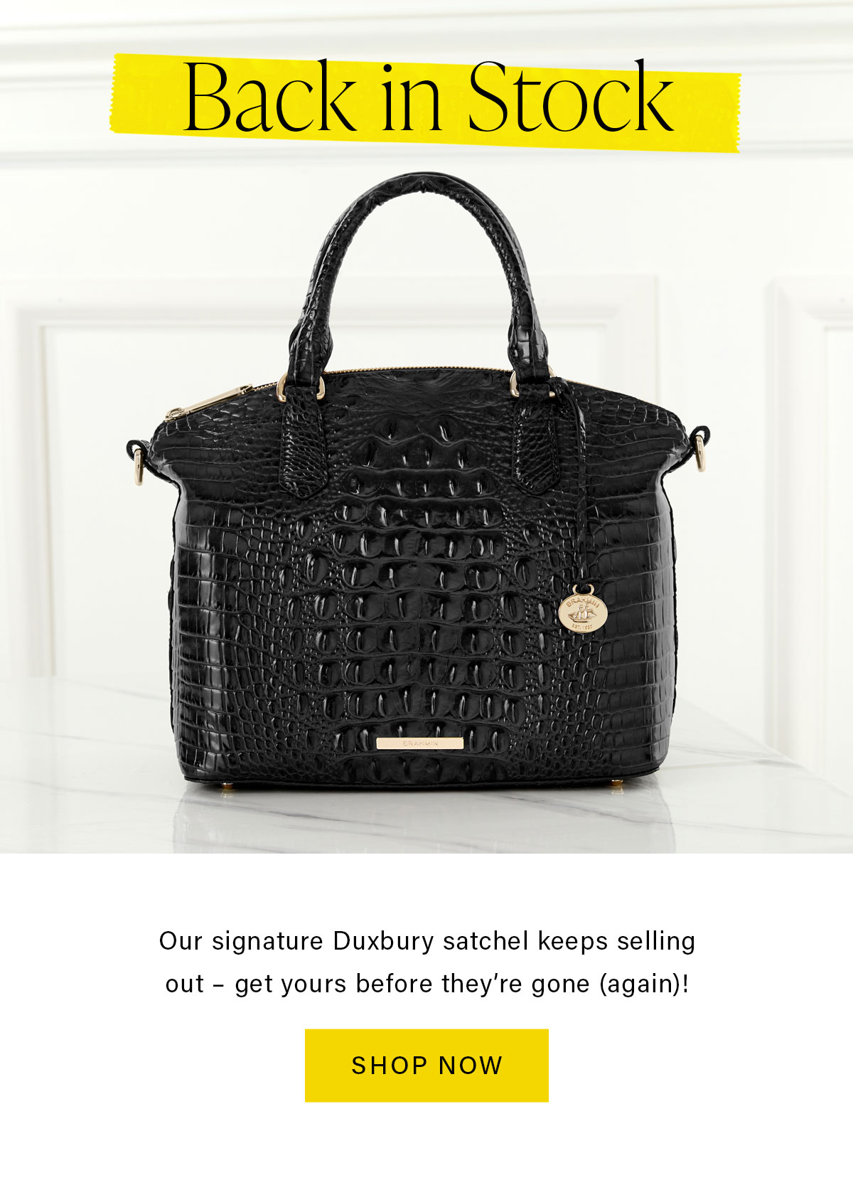 Back In stock Black Melbourne Duxbury Satchel