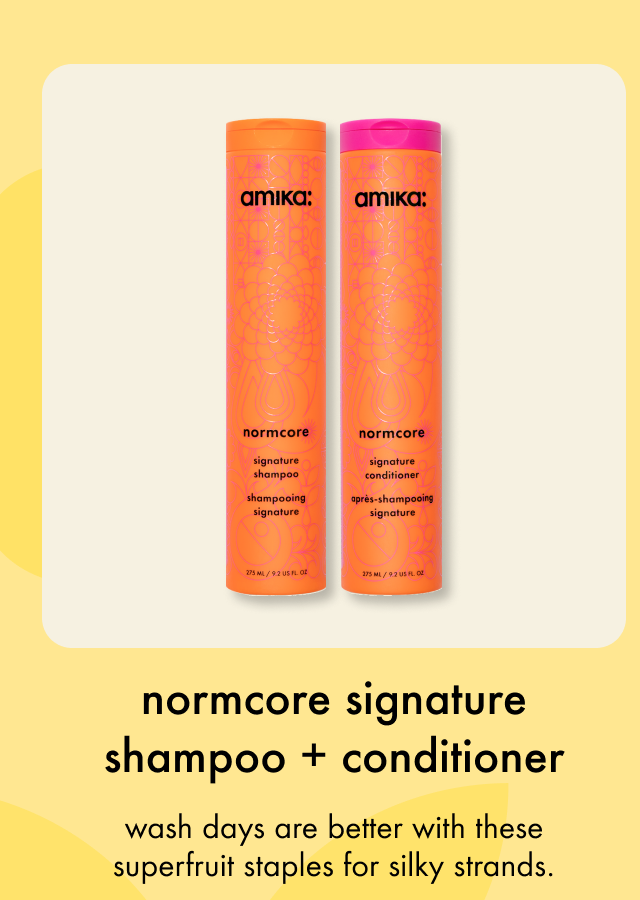 normcore signature shampoo + conditioner