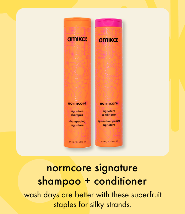 normcore signature shampoo + conditioner