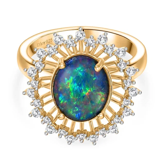 Boulder Opal Ring