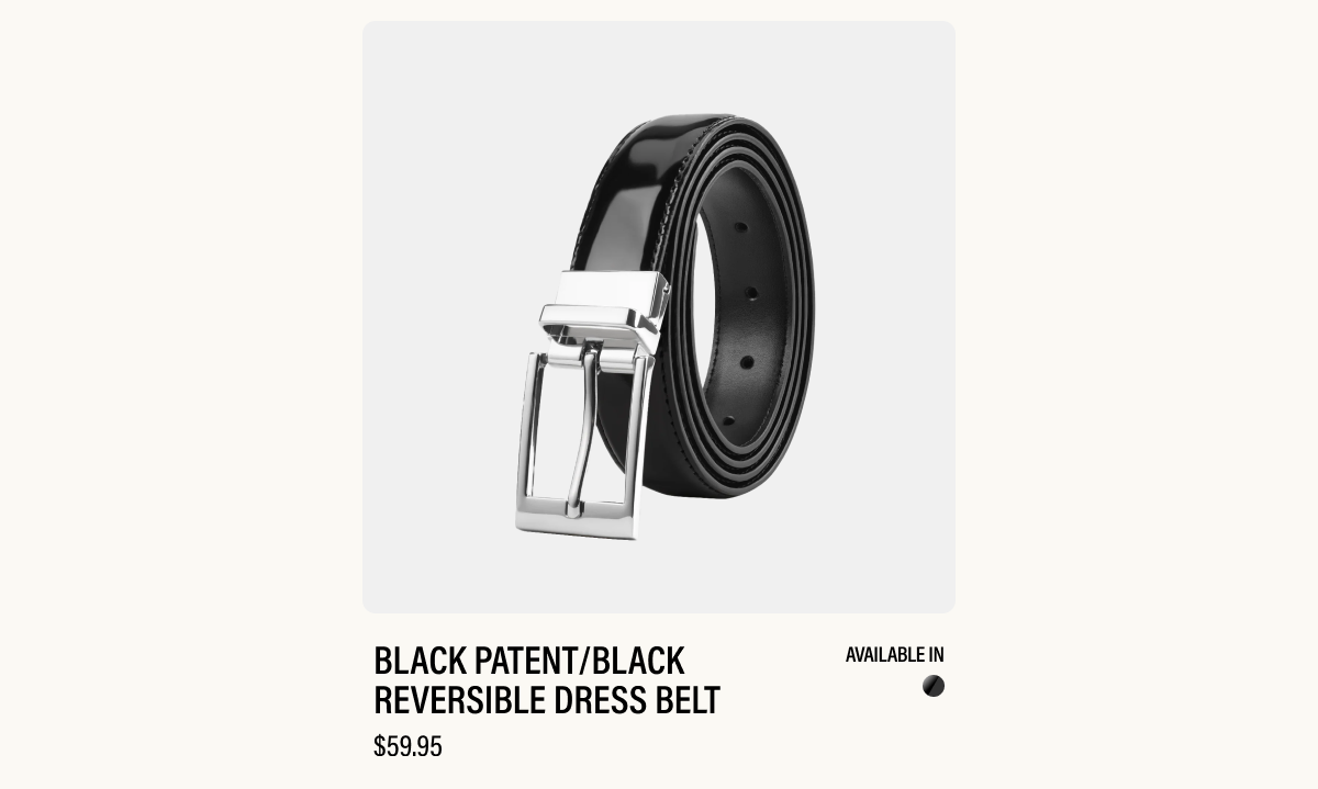 reversible dress belt