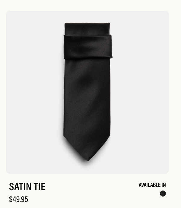 satin tie