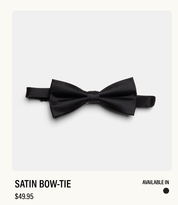 satin bow tie
