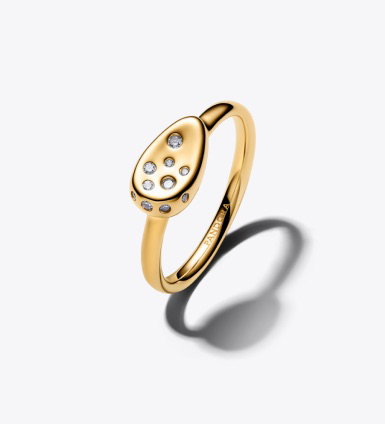 Small Stone-Set Oval Signet Ring