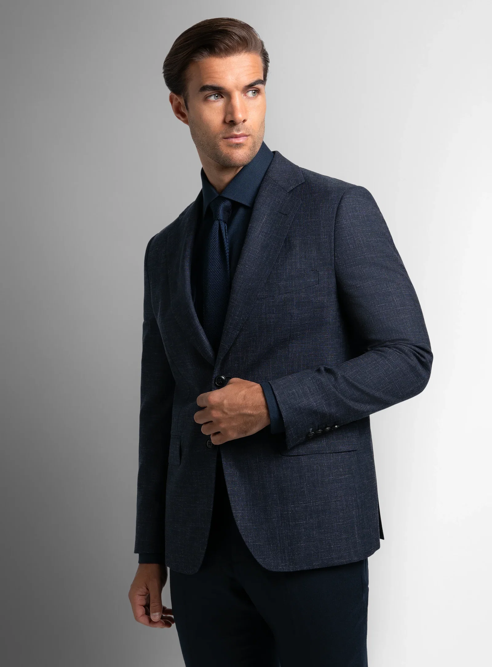 Image of Vito Basketweave Navy Sport Jacket