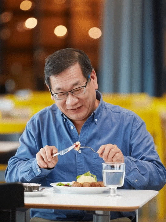 People eating in the IKEA restaurant