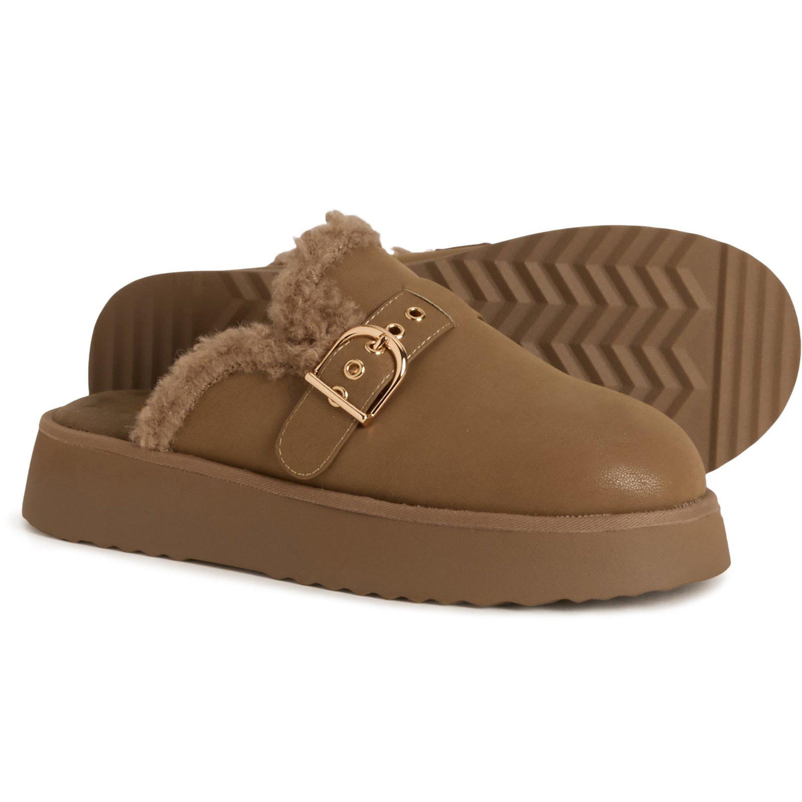 MIA Sugary Clogs for Women | Taupe Brown | Size 6.5 | Leather