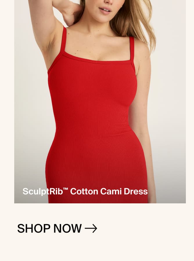 SculptRib™ Cotton Cami Dress. Shop Now