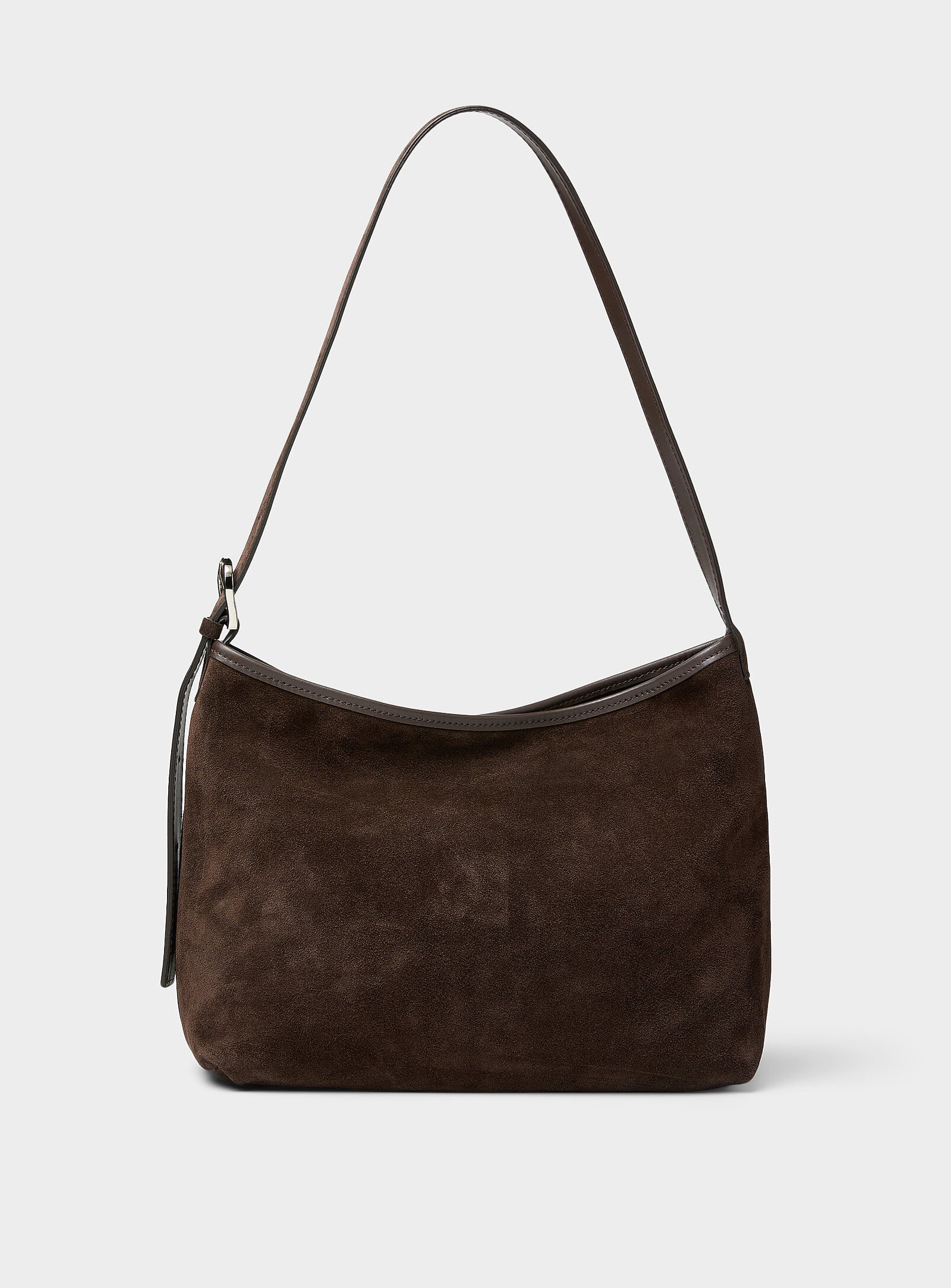 Belt-handle suede crossbody bag<br><b>Exclusive collection from Italy</b>