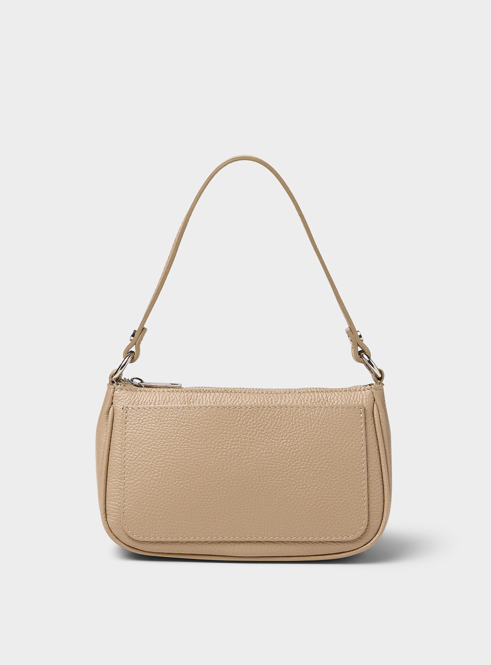 Pebbled leather crossbody bag<br><b>Exclusive collection from Italy</b>