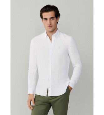 Camisa lino fit tailored blanco