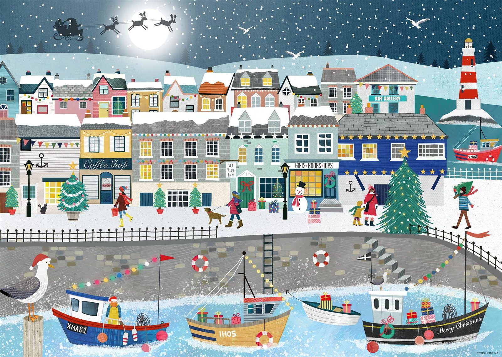 Image of Coastal Christmas 1000 Piece Jigsaw Puzzle
