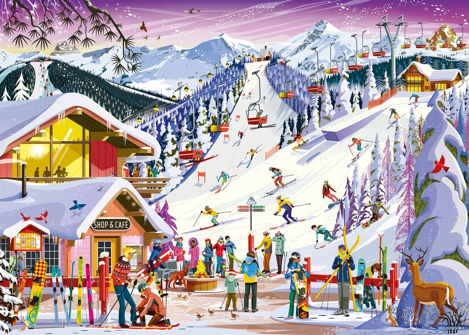 Image of Slopeside Spirit 1000 Piece Jigsaw Puzzle