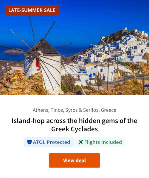 Island-hop across the hidden gems of the Greek Cyclades