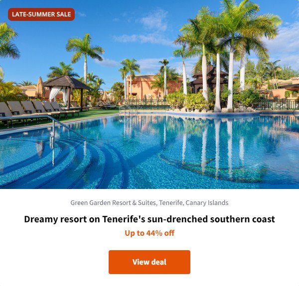 Dreamy resort on Tenerife's sun-drenched southern coast