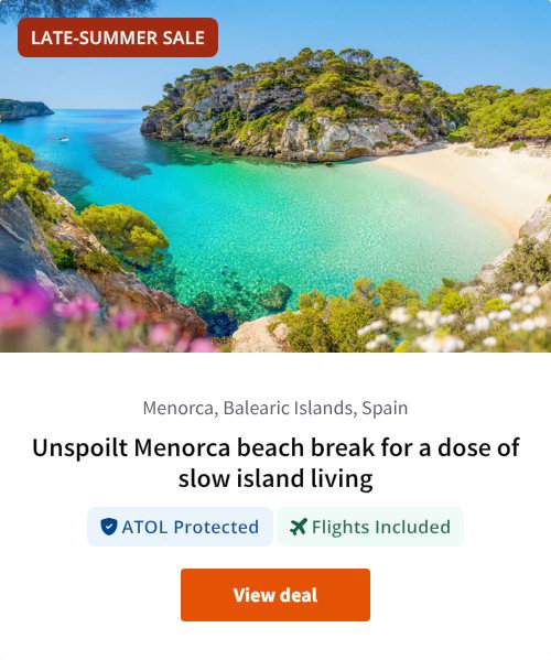 Unspoilt Menorca beach break for a dose of slow island living