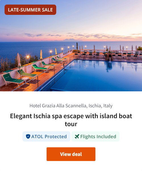 Elegant Ischia spa escape with island boat tour