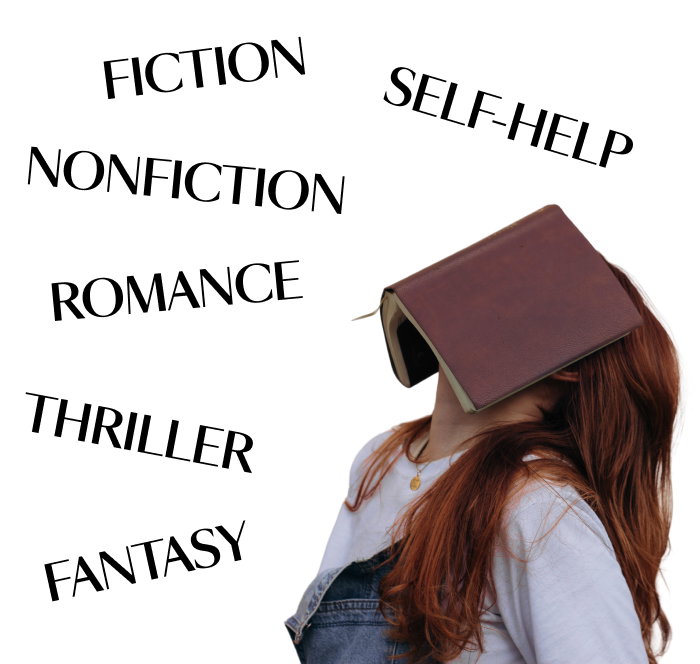 Fantasy, Thriller, Romance, Fiction, Self-Help, NonFiction