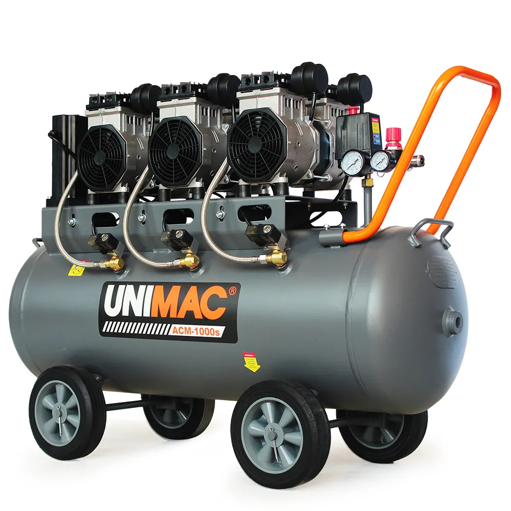 Image of UNIMAC 100L 4.5HP Silent Oil-Free Air Compressor