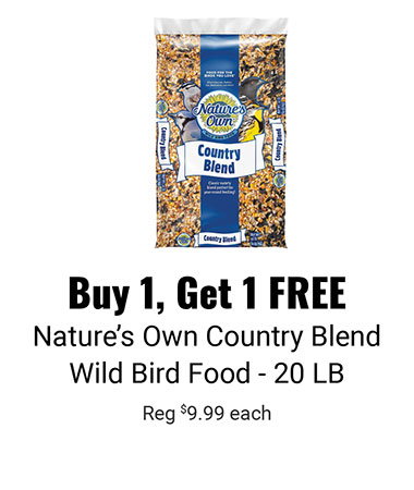 Buy 1, Get 1 FREE Nature's Own Country Blend Wild Bird Food