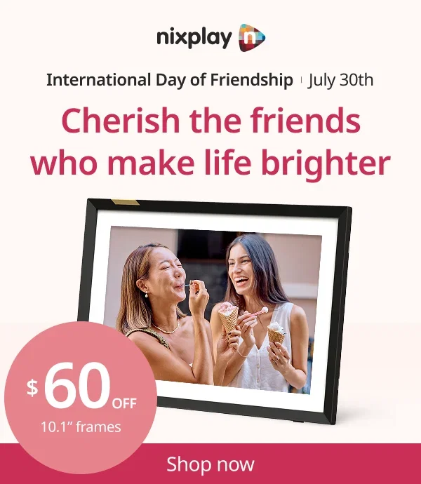 International Day of Friendship, 30th July - Cherish the friends who make life brighter - $60 off 10.1