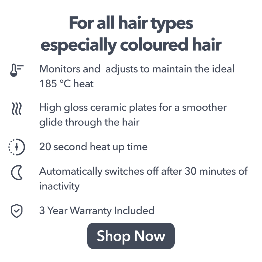 platinum+ hair straightener - black