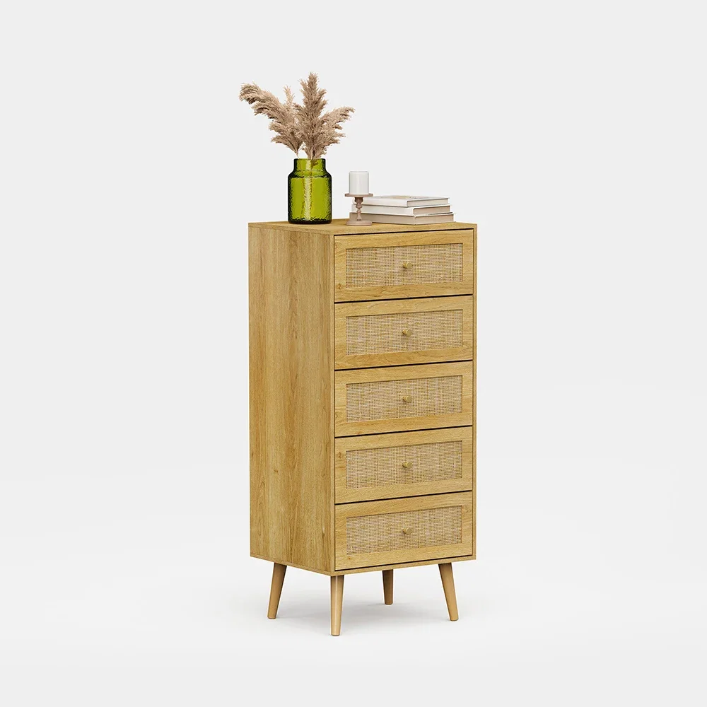 Image of Sienna Rattan Tall Chest of Drawers