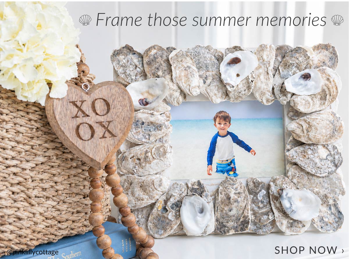 Oyster Shell Picture Frame