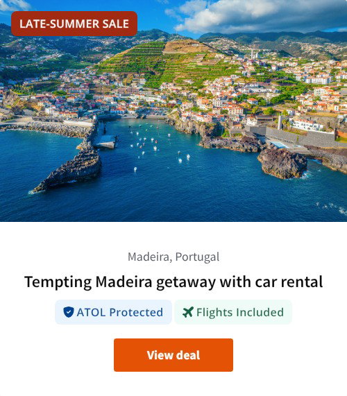 Tempting Madeira getaway with car rental