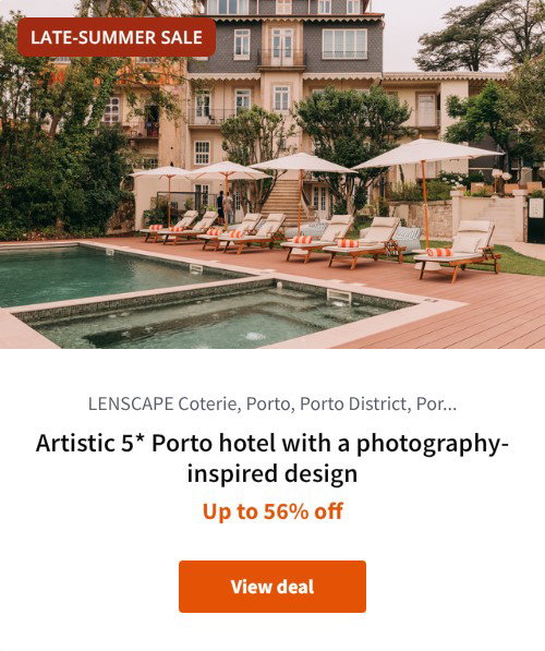 Artistic 5* Porto hotel with a photography-inspired design
