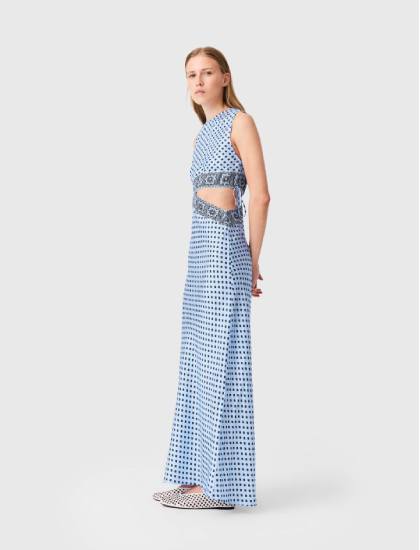 Robe imprimée avec découpe
