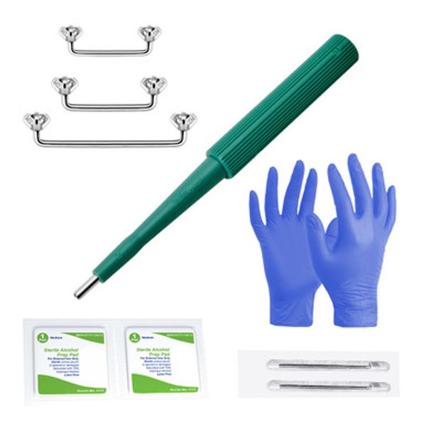 Disposable Dermal Punch Surgical Steel 12mm 14mm 16mm Needles 14G Barbell Surface Piercing Kits Supplies Jewelry | LionGothic