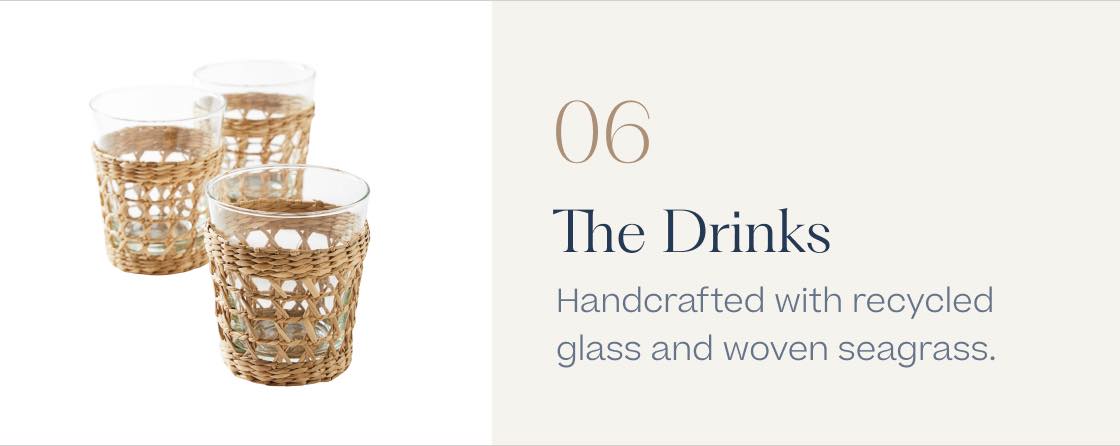 Cayman Seagrass Glasses (Set of 4)