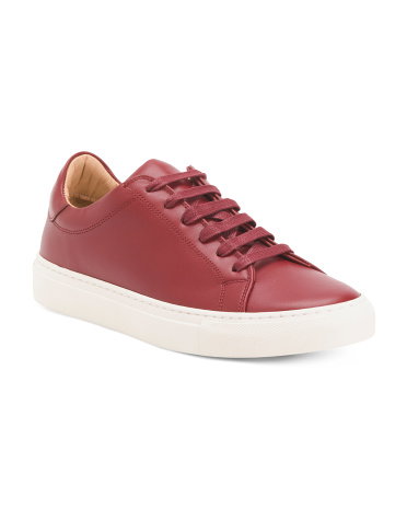 Handmade In Portugal Leather Sneakers For Women