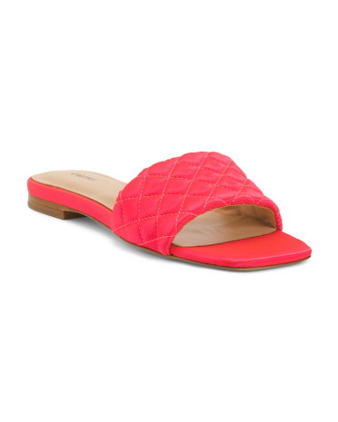 Aloise Slides For Women, Leather
