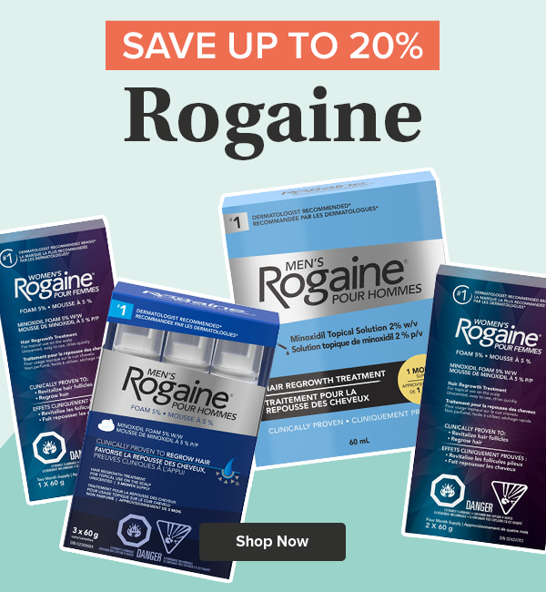 Save up to 20% on Rogaine