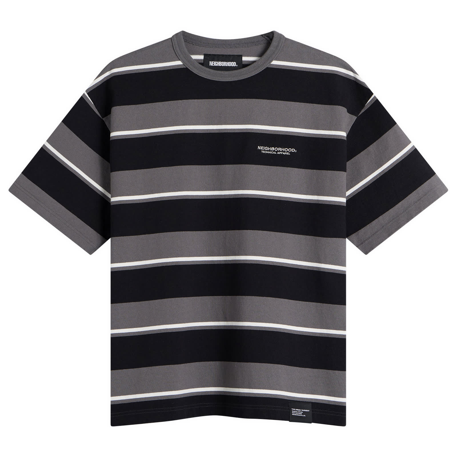 Neighborhood Border Stripe Logo T-Shirt