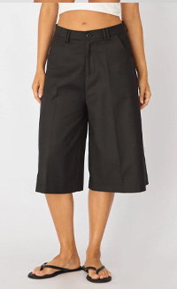Black Longline Shorts