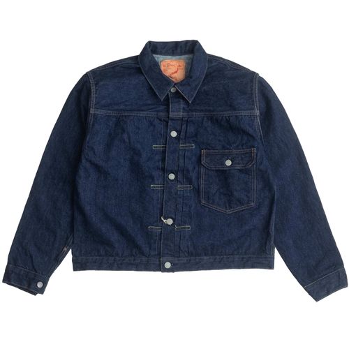 OrSlow Type 1 Pleated Front 40's Denim Jacket - One Wash